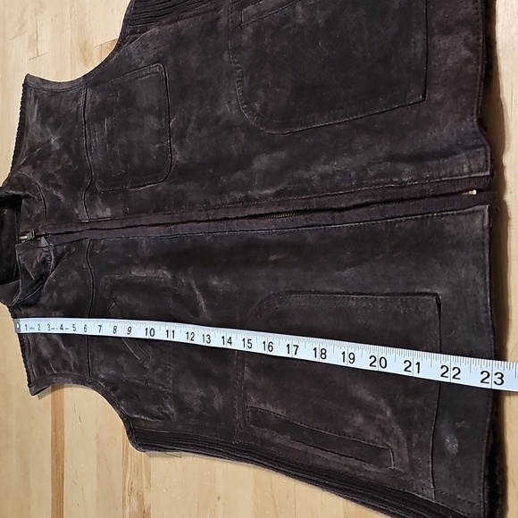 3 for $20 | Brown Suede Sleeveless Vest - Picture 7 of 8